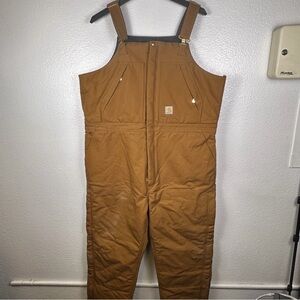 Carhartt Brown Cotton Loose Fit Coveralls XL Regular OR6682-M